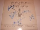 AC/DC - FLICK OF THE SWITCH (LP SLEEVE SIGNED)