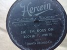 BOOKER T. BUKKA WHITE 78rpm; HERWIN 92400 Sic 'Em Dogs On/Po' Boy; VINYL; 1967