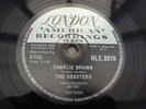 THE COASTERS CHARLIE BROWN / THREE COOL CATS RARE 78 RPM RECORD 1958