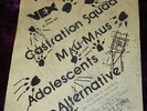RARE 1980 CASTRATION SQUAD FLYER MAU MAUS ADOLESCENTS NO ALTERNATIVE @ VEX KBD