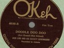 Doodle Doo Doo, Jack Linx Society Serenaders Okeh 40188 78 rpm Atlanta recording