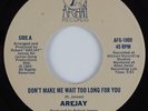 Modern Soul Boogie 45 AREJAY Don't Make Me Wait Too Long AFGHAN HEAR