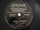 Eddie Cochran C'mon Everybody Don't Ever Let Me Go rare South African 78 PD.8209