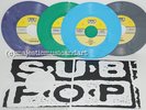 NIRVANA SOUNDGARDEN MUDHONEY SET OF SUB POP COLOR VINYL 7