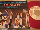 PAUL REVERE & RAIDERS RED VINYL HUNGRY WLP PROMO 45 DJ COPY PICTURE SLEEVE VG++