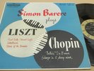 SIMON BARERE Piano Recital LISZT / CHOPIN 1951 REMINGTON NM