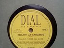 CHARLIE PARKER ALL STARS; 78rpm DIAL 1012; Relaxin' At Camarillo/THE MAD MONKS