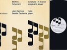 DECROOS NM BRAHMS & SCHUMANN CELLO STEREO LP