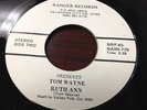 RARE Oklahoma City OKC Rockabilly 45 **TOM WAYNE - Ruth Ann on RANGER