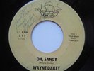 WAYNE DAILEY Oh Sandy '61 TEEN ROCK WHITE DOO-WOP 45 SIGNED KRIS JENKINS STYLE