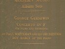 US COLUMBIA MODERN MUSIC SET No.3- GERSHWIN PIANO CONCERTO IN F (1928)
