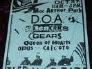 RARE 1980 DOA ROCK AGAINST RACISIM FLYER SILENCERS GEARS @ MAC ARTHUR PARK KBD