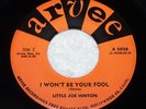LITTLE JOE HINTON  I Won't Be Your Your Fool  NORTHERN SOUL ON ARVEE 5028 *HEAR*