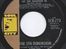 5TH FIFTH DIMENSION  AQUARIUS / LET THE SUNSHINE  NM UNPLAYED 45 OLD STORE STOCK