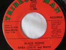 SUPER RARE - Black Horns - Baba Leslie and Mark - Label: Tribes Man - Reggae 7