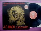 BACH solosuites cello BLØNDAL BENGTSSON,3 LP, DANACORD Stereo, NM