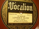 Lovesick Blues-Vocalion 14333 Irving Kaufman (1922) as Jack Shea, nice