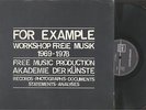 FOR EXAMPPLE - WORKSHOP FREIE MUSIK 1969-1978 - JAZZ 3 LP SET - W. GERMANY -BOOK