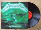 LP METALLICA - Ride The Lightning - RARE ORIG FRENCH GREEN COVER Near Mint