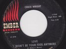 NORTHERN SOUL 45 RPM - CHUCK WRIGHT on EMBER RECORDS