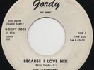 The Valadiers - Because I Love Her / While I'm Away -Gordy Motown Promo WLP RARE
