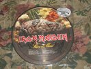 IRON MAIDEN PIECE OF MIND ORIGINAL USA PICTURE DISC LP SIGNED AUTOGRAPHED READ