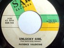 NORTHERN 45-PATIENCE VALENTINE-UNLUCKY GIRL /ERNESTINE
