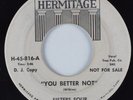 Girl Group R&B 45 SISTERS FOUR You Better Not HERMITAGE HEAR