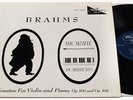BRAHMS: VIOLIN SONATAS/MORINI/WESTMINSTER/RARE/NM