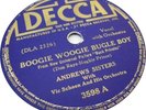78 RPM ANDREWS SISTERS BOOGIE WOOGIE BUGLE BOY BOUNCE ME BROTHER DECCA 3598 1941