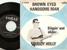 BUDDY HOLLY BROWN EYED HANDSOME MAN DANISH PS+45 1963 CRICKETS ELVIS ROCK N ROLL