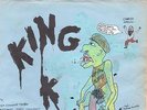 KING KURT Psychobilly Zulu Beat UK 2nd edition rare hand drawn cover