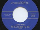 HEAR- Rare Popcorn / Soul 45- Ed Bruce - He Gave Her To Me - TransSonic 1001- M-