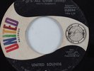 Rare 70's Soul 45 UNITED SOUNDS It's All Over (Baby) UNITED HEAR