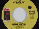Crossover Soul 45 LITTLE MILTON Let Me Back In STAX HEAR VG++