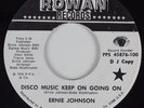 70s/Deep Soul 45 ERNIE JOHNSON Disco Music Keep On Going On ROWAN HEAR NM