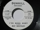 RAY WHITLEY I'VE BEEN HURT/THERE IS ONE BOY Mint-,DUNHILL #201,Northern Soul 45