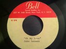  JOHN LENNON BEATLES OH MY LOVE BELL CUT FOR APPLE ACETATE 7