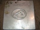 Vintage collectible His masters voice 78 record tin/carry case