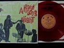 THE BEATLES LP A HARD DAYS NIGHT ORANGE COLORED WAX ASIAN VINYL RECORD INSERT