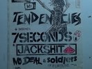 SUICIDAL TENDENCIES 7 SECONDS JACK SHIT 11x17 Punk Flyer rock poster '80s