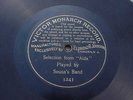 Victor Monarch Record Eldridge R. Johnson Aida Sousa's Band  One Sided  10