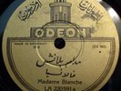 TURKISH 78 RPM RECORD- ODEON 220591/ MADAME BLANCHE