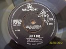 THE MARIONETTES Like A Man 1966 FACTORY SAMPLE  RARE   SUPERB EX
