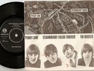 THE BEATLES STRAWBERRY FIELDS FOREVER DANISH 45+PS 1967 VERY RARE MAP SLEEVE