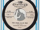 45-RocKaBilly GEORGE WESTON CHALLENGE 59066 Dead Man-Too Good To Be True M/M-