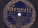 GENNETT 5133 King Oliver Creole Band CANAL STREET 1923  all time jazz classic