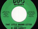Northern Soul Funk * JO ANN GARRETT * That Little Brown Letter * LISTEN MP3