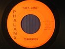 TORONADOS rock/garage 45 SHE'S GONE / RAINY DAY FAIRY TALES PHALANX VG TO VG+