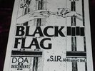 RARE 1982 BLACK FLAG FLYER D.O.A. DESCENDENTS @ S.I.R. PUNK HARDCORE KBD